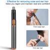 CAFFIA Nose and Ear Hair Trimmer,USB Rechargeable Nose Hair Trimmer,Professional Painless Ear Nose Hair Trimmer Clippers for Men and Women,Waterproof Dual Edge Blades for Easy Cleaning (Gray) view 2