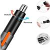 CAFFIA Nose and Ear Hair Trimmer,USB Rechargeable Nose Hair Trimmer,Professional Painless Ear Nose Hair Trimmer Clippers for Men and Women,Waterproof Dual Edge Blades for Easy Cleaning (Gray) view 3