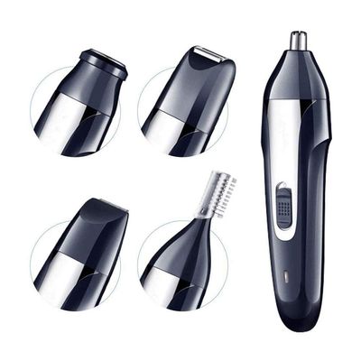 CAFFIA Nose and Ear Hair Trimmer for Men Portable Electric Nose Trimmer IPX7 Waterproof Stainless Blades Suitable for All Purposes