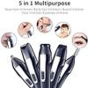 CAFFIA Nose and Ear Hair Trimmer for Men Portable Electric Nose Trimmer IPX7 Waterproof Stainless Blades Suitable for All Purposes view 2