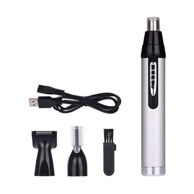 CAFFIA Ear and Nose Hair Trimmer Professional Painless Eyebrow Facial Ear Hair Trimmer Clipper for Men and Women, IPX7 Waterproof Dual Edge Blades for Easy Cleansing