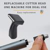 CAFFIA Nose Hair Trimmer for Men, USB Rechargeable Ear and Nose Hair Trimmer for Men Professional Painless Nose Hair Remover,Nose Trimmer with Waterproof Dual Edge Blades for Easy Cleansing (Color : view 3