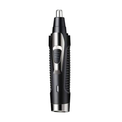 CAFFIA Ear and Nose Hair Trimmer Clipper - Professional Painless Ear and Facial Hair Trimmer for Men and Women, Rechargeable, Waterproof Dual Edge Blades for Easy Cleansing(Black)