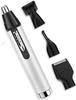 CAFFIA Nose Hair Trimmer for Hygienic Grooming with Rinseable, Interchangeable Heads for Eyebrows, Neckline, Nose, Ears, & Other view 1