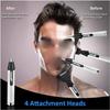 CAFFIA Nose Hair Trimmer for Hygienic Grooming with Rinseable, Interchangeable Heads for Eyebrows, Neckline, Nose, Ears, & Other view 2