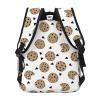BHCASE Lightweight Casual Student Backpack - Fashionable And Versatile Backpack For School And Outdoor Activities 7.8x11.4x15.7 In Cookies Food Chocolate Chip Biscuits Prints view 4