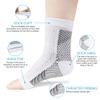 ACWOO Plantar Fasciitis Socks, 4 Pairs Neuropathy Socks Ankle Compression Socks for Women Men, Breathable Anti-Slip Ankle Support Brace Wide Calf Compression Socks for Pain Relief, Flying, Running view 2