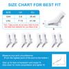 ACWOO Plantar Fasciitis Socks, 4 Pairs Neuropathy Socks Ankle Compression Socks for Women Men, Breathable Anti-Slip Ankle Support Brace Wide Calf Compression Socks for Pain Relief, Flying, Running view 4