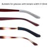 4 Pairs Eyeglasses Temple Tips Sleeve Retainer,Soft Knitting Cotton Fabric Glasses Arm Covers,Anti-Slip Elastic Comfort Glasses Accessories for Sunglasses Glasses Reading Glasses (Black and Grey) view 4