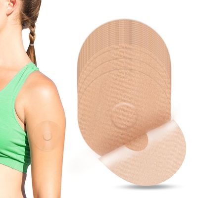 YOUSHARES Freestyle Libre 3 Sensor Covers Waterproof - 20 Packs Freestyle Libre 3 Sensor Patches, Breathable Adhesive Patches, CGM Patches Without Glue (Beige)