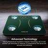 INSMART Scales for Body Weight, Bluetooth Body Fat Scales, Smart Digital Bathroom Weight Weighing Composition Analyzer with Smart APP, Body Composition Fitbit Scales for Fitness, BMR, BMI,etc. Green view 3