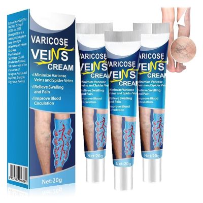 GFOUK Mucopolysaccharide Polysulfate Cream for Varicose Veins Treatment - Blood Circulation and Legs Care - 3PC