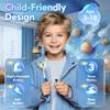 Childrens Electric Toothbrush Kids Electric Toothbrush 3-5-6-12 Rechargeable with Timer 3 Modes Habit-Forming Stickers 31000VPM Power Junior Electric Tooth Brush (Astronaut Blue) view 2