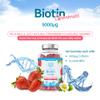 Biotin Gummies 10,000mcg  150 Vegan Vitamins - Natural Strawberry Flavoured Two Yummy Gummy Daily Dose - Supports Normal Skin & Hair Growth - Chewable - No Artificial Sweeteners  UK Made view 4