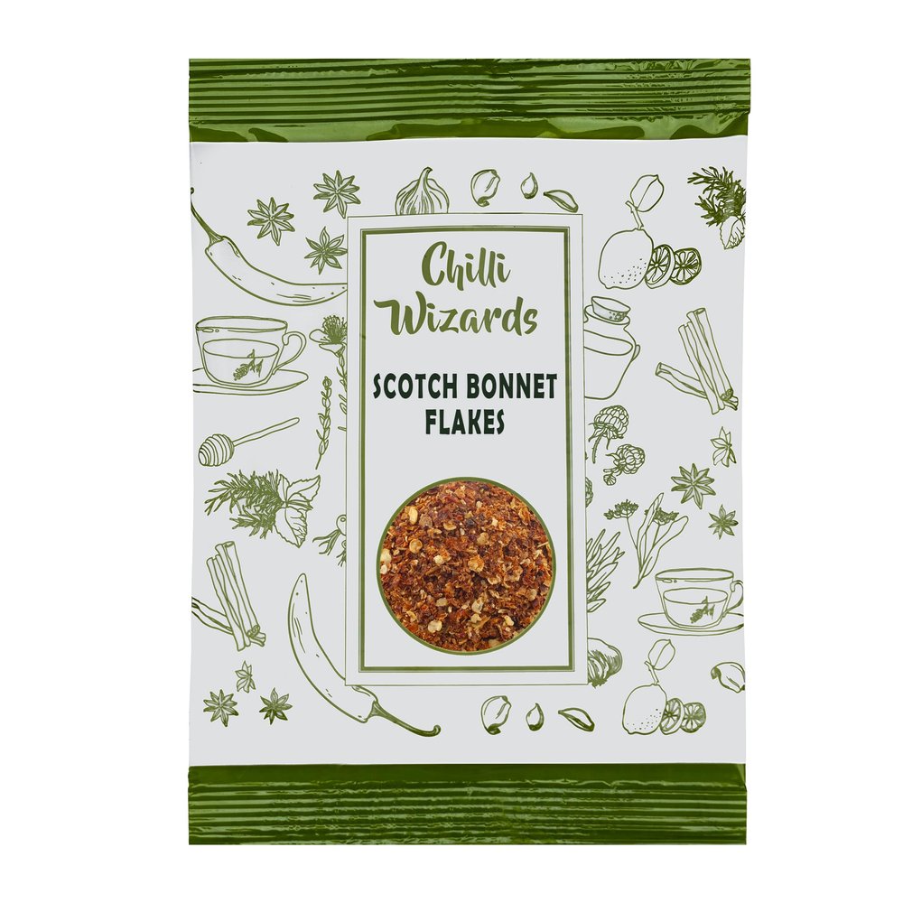Chilli Flakes - Genuine Scotch Bonnet Flakes - 25g