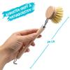 Chinchilla loofah sponges with Dish Brush, Brown, Set Luffa + 1 Splbrste view 3