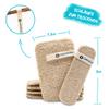 Chinchilla loofah sponges with Dish Brush, Brown, Set Luffa + 1 Splbrste view 4