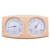 DAZZLEEX 2 In 1 Sauna Room Thermometer Hygrometer, Wooden Accurate Wall Mounted Steam Room Accessories 23.5 * 13 * 3cm view 1