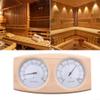 DAZZLEEX 2 In 1 Sauna Room Thermometer Hygrometer, Wooden Accurate Wall Mounted Steam Room Accessories 23.5 * 13 * 3cm view 4