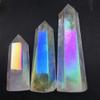 JUKUCKV Natural white clear Quartz Crystal Wand Point Healing Stone Mineral Titanium Angel Aura Hexagonal Treatment Stone Energy Therap Spiritual support (Color : 1pcs, Size : Approx50-80mm) view 4
