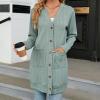 Gefomuofe Cardigan Women's Long Cardigan Lightweight Loose Cardigan Long Cardigan Women's Lightweight Loose Casual Cardigan Sun Protection Shirt Holiday Beach Blouse, mint green, S view 4