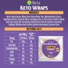 Ke-Lo Low Carb - High Protein Wraps (18 x 40g) | Keto Wraps | Versatile & Convenient Low Calorie Wraps | Keto Tortilla Wraps | Ideal for the Keto Diet view 2