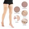 VARCOH Compression Socks for Women Thigh High Open Toe, 20-30 mmHg Footless Compression Socks Men Best for DVT, Maternity, Pregnancy, Varicose Veins, Relief Shin Splints, Edema (XL,Black) view 2