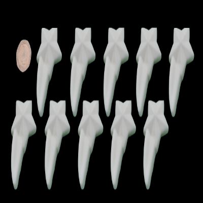 10 x edible 3D Extra large Shooting Stars, icing toppers, cake cupcakes decorations (Honey Gold)