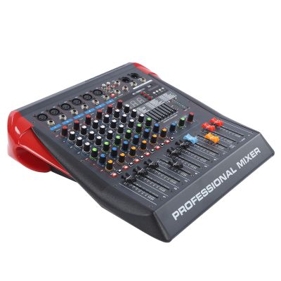 Mixer, 12 Input Channels AC110-240V USB Playback Echo Effect Independent Tuning Sound Card Console for Studio (UK Plug)