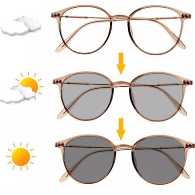 COKYIS Photochromic Reading Sunglasses For Ladies Stylish Ultralight Sunglasses Anti-UV Sun Readers Eyeglasses Full Frame 2.0 (Size : +2.75)
