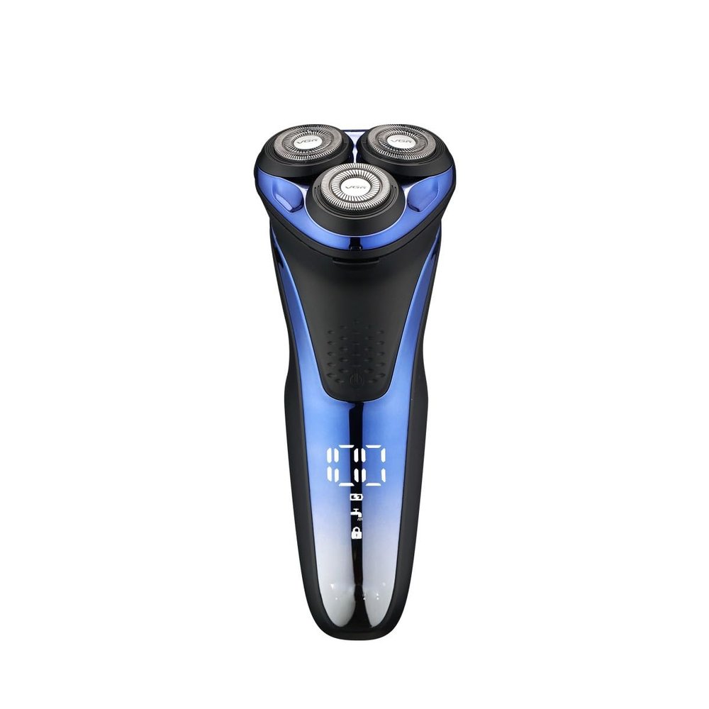 Electric Razor for Men, Professional Electric Shaver Razor Waterproof Beard Trimmer Rotary 3D Floating Shaving Rechargeable Electric Shaver for Men