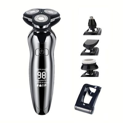 JQUAL Electric Razor for Men, 4 IN 1 Electric Shaver For Men 4D Electric Beard Trimmer USB Rechargeable Professional Hair Trimmer Hair Cutter Adult Razor For Men