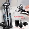 JQUAL Electric Razor for Men, 4 IN 1 Electric Shaver For Men 4D Electric Beard Trimmer USB Rechargeable Professional Hair Trimmer Hair Cutter Adult Razor For Men view 2
