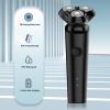 JQUAL Electric Razor for Men, Electric Shaver Razor For Men 3D Rechargeable Rotary Shaver Anti-Pinch Electric Razor For Shaving Face Magnetic Shaver Head view 3