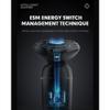 Electric Razor for Men, 3D Rotary Electric Razor for Men Beard Trimmer Magnetic Suction Cutter Head Rechargeable Wet & Dry Shaver Waterproof IPX7 view 4