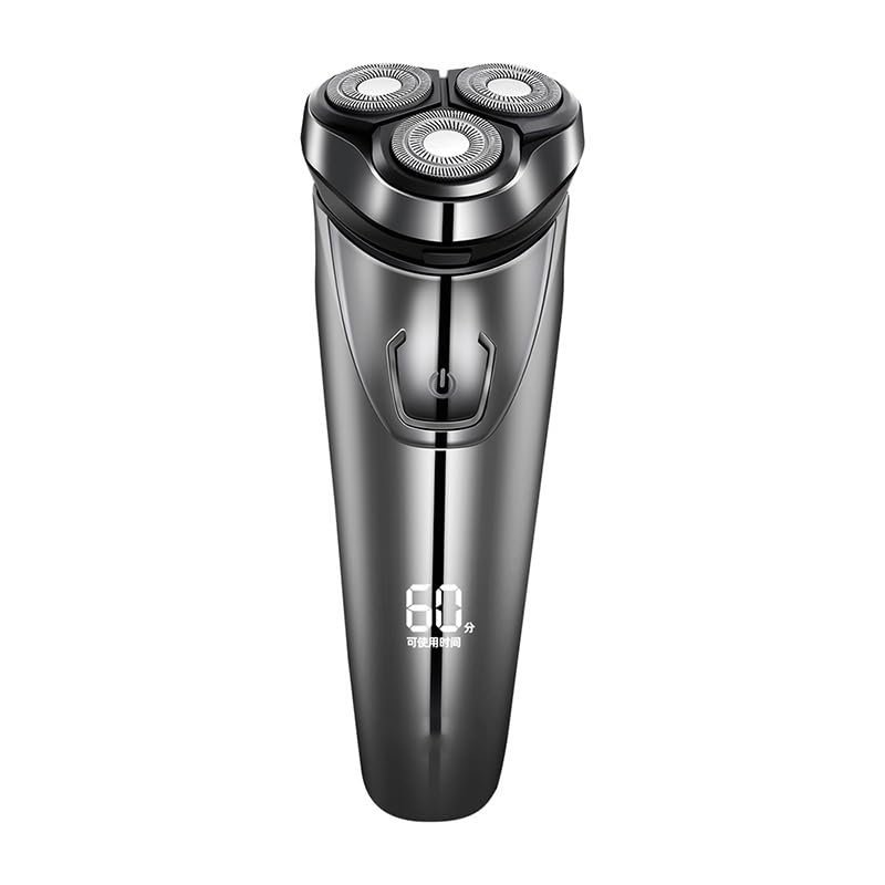 JQUAL Electric Razor for Men, Razor Rotary 3D Floating Heads Rechargeable Strong Waterproof Mens Electric Shaver Beard Trimmer Wet & Dry