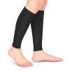 2PCS Calf Compression Sleeve for Women and Men Compressed Socks with Twostage Elastic Socks Calf Brace for Varicose Vein Running Cycling Travel(M-Black) view 1