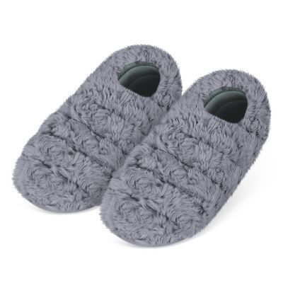 SUZZIPAD Microwavable Heated Slippers and Feet Warmer for Cold Day, Foot Warmers for Bed, Microwave Slipper for Discomfort Reduction, Soothing Ankle Fatigue, L, Unscented