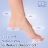 SUZZIPAD Microwavable Heated Slippers and Feet Warmer for Cold Day, Foot Warmers for Bed, Microwave Slipper for Discomfort Reduction, Soothing Ankle Fatigue, L, Unscented view 2