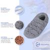 SUZZIPAD Microwavable Heated Slippers and Feet Warmer for Cold Day, Foot Warmers for Bed, Microwave Slipper for Discomfort Reduction, Soothing Ankle Fatigue, L, Unscented view 3