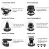 JQUAL Electric Razor for Men, 6 IN 1 Men Grooming Kit Wet Dry Electric Shaver Beard Nose Hair Trimmer Electric Razor Rechargeable Bald Head Shaving Machine view 2