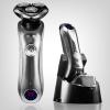 JQUAL Electric Razor for Men, Professional Rotary Electric Shaver Wet Dry Rechargeable Beard Electric Razor For Men Facial Shaving Machine With Smart Cleaner view 2