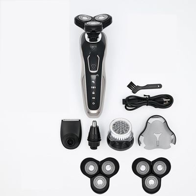 JQUAL Electric Razor for Men, Electric Razor Rechargeable Electric Shaver For Men Wet & Dry 4D Floating Heads Shaving Machine Beard Trimmer Hair Clipper