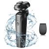 JQUAL Electric Razor for Men, Men Electric Shaver IPX7 Waterproof Washable Razor Luxury Rotary Shavers For Thick Beard Mens Electric Shavers view 2