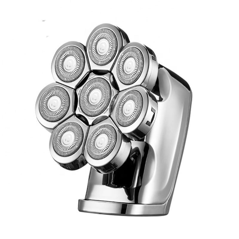 JQUAL Electric Razor for Men, 8 Heads Electric Shaver 8D Men Rechargeable Rotary Beard Razor Waterproof Wet Dry Portable Mini Shaving Machine For Bald