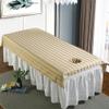 Highdi Massage Bed Sheet with Face Hole, Reusable Massage Bed Table Cover Soft Comfortable Massage Bed Cover Protecting for Home Hotel Beauty Salon Cosmetic Bed (75 * 190cm,Camel) view 1