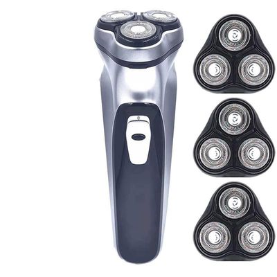 JQUAL Electric Razor for Men, Electric Shaver Clipper Mens Razor Beard Trimmer Shaver for Men Portable Shaving Machine Hair Clipper Facial Epilato (Color : BS001-3HEAD)