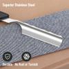 M&LD Cut Throat Razor Kit Single Edge Razor Blades Straight Razors for Shaving Stainless Steel Reusable Razor with Leather Sharpener for Home & Salon Straight Razor Gifts for Father view 2