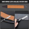 M&LD Cut Throat Razor Kit Single Edge Razor Blades Straight Razors for Shaving Stainless Steel Reusable Razor with Leather Sharpener for Home & Salon Straight Razor Gifts for Father view 3