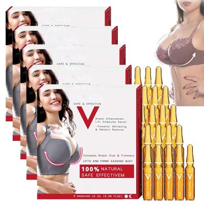 Breast Enhancement Lift Ampoules Serum Collagen Lifting Ampoule Serum Natural Organic Breast Essential Oils Breast Enlargement Cream Fast Growth for Women